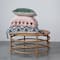 Hello Honey® Multicolor Ikat Pattern Global Wool & Cotton Throw Pillow with Tassels